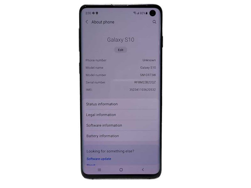 Samsung Galaxy S10 128GB (SM-G973W) - READ  $