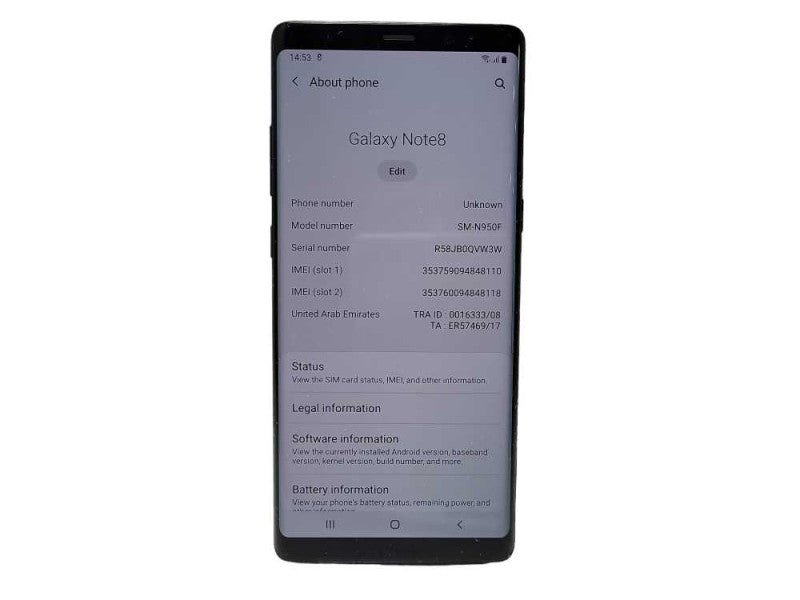 Samsung Galaxy Note 8 64GB (SM-N950W) - READ  $