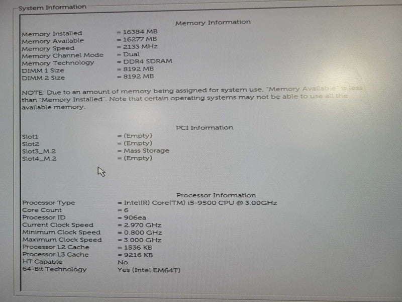 Dell OptiPlex 3070 SFF Desktop | i5-9500 @ 3.00GHz 16GB DDR4 256GB NVMe !