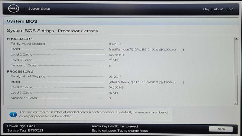 DELL PowerEdge T420, 2x Xeon E5-2420 0 @1.90ghz, 32gb, No HDD, H310 RAID