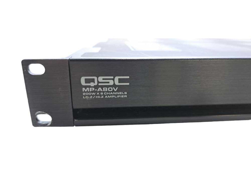 QSC MP-A80V | 8-Channel Music & Paging 200W Amplifier *READ* )