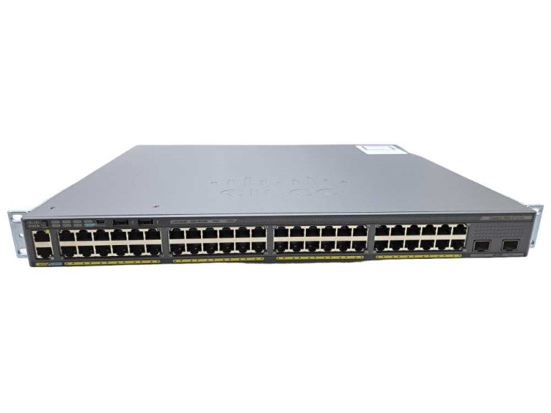 Cisco WS-C2960X-48FPD-L | 48 Port Gigabit PoE+ 740W 2x 10G SFP+ | Stack Mod )