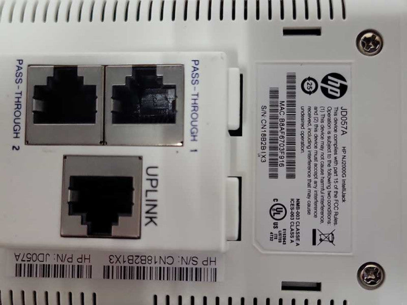 HP JD057A NJ2000G Intellijack 4-port switch _
