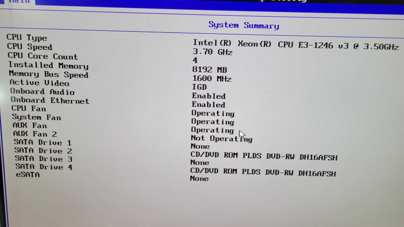 Lenovo TS P300 - Xeon E3-1246 v3 | 8GB RAM | NO HDD %