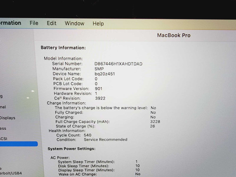 Apple Macbook Pro 2017 13\\" Core i5-7267U @ 3.1GHz 16GB DDR3 250GB SSD (