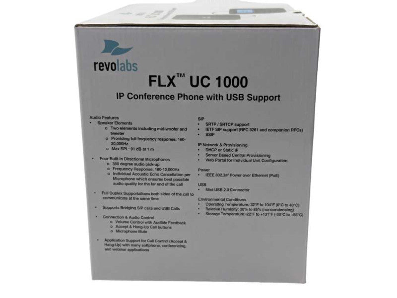 Revolabs FLX UC 100 IP Conference Phone with USB Support  Q-