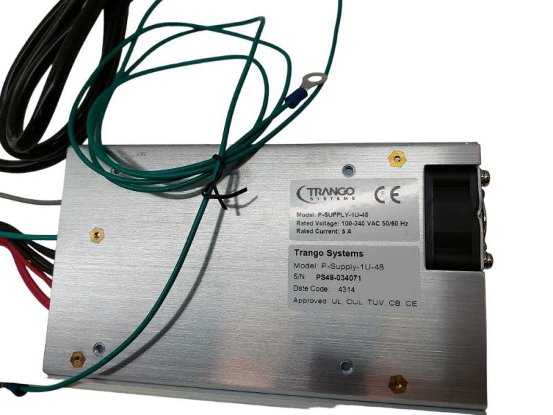 Trango Systems Power Supply 1U-48 Rack Mountable 48VDC Power Supply 6.6A Max  =