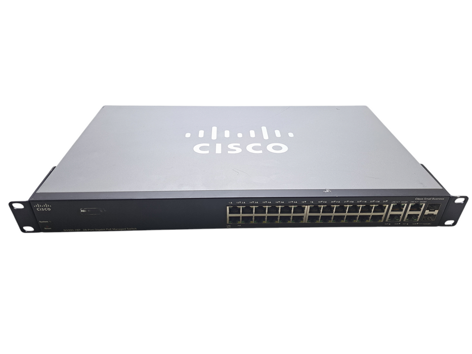 Cisco SG300-28P | 28-Port Gigabit PoE Managed Network Switch | 2x SFP