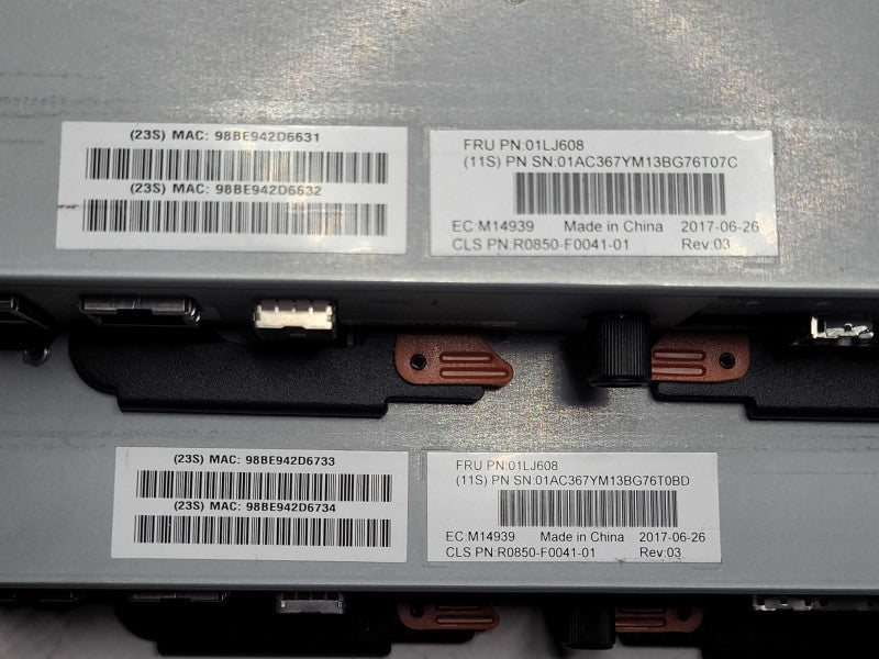 IBM Storwize V3700 01LJ608 Node Canister controller w/ Battery Q_