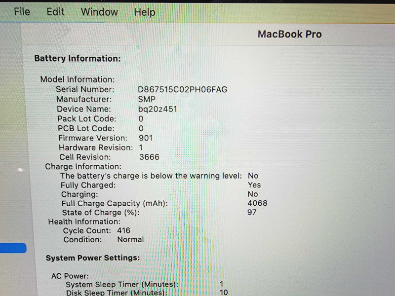 Apple Macbook Pro 2017 13\\" Core i5-7360U @ 2.3GHz 8GB DDR3 250GB SSD (