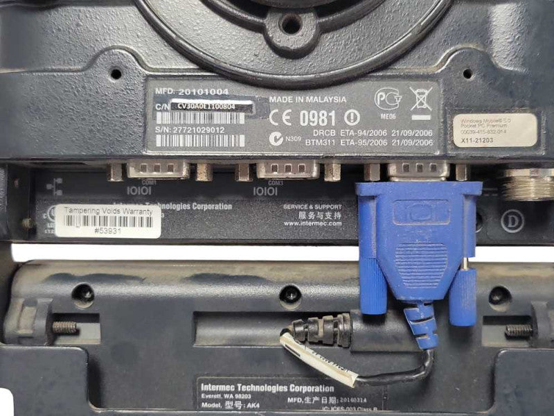 INTERMEC CV30 CV30A0E1100804 Rugged Mount Computer w/ AK4 Keyboard READ _