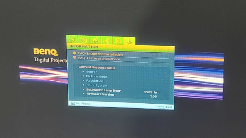 BenQ MX710 3D DLP Projector 2700 Lumens, 2961 hours