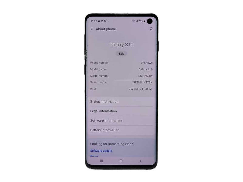 Samsung Galaxy S10 128GB (SM-G973W) - READ $