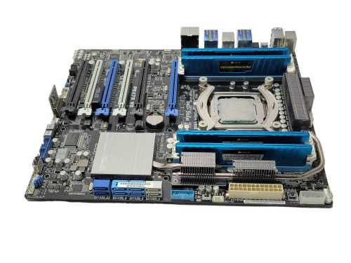 ASUS P9X79 WS LGA2011 Motherboard w/ Core I7-4820K 3.7GHz 16GB DDR3 Memory !