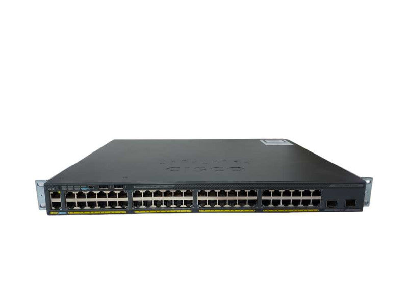 Cisco WS-C2960X-48FPD-L, 48 Port Gigabit PoE+, 2x 10G SFP+, Stack Mod Q