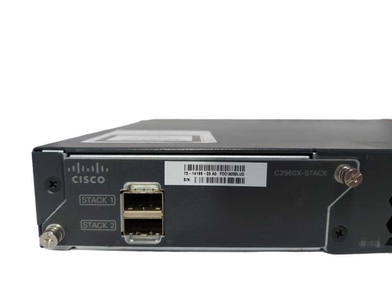 Cisco WS-C2960X-48FPD-L, 48 Port Gigabit PoE+, 2x 10G SFP+, Stack Mod Q