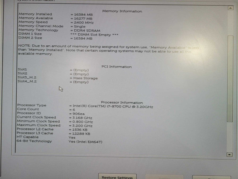 Dell OptiPlex 3060 SFF Desktop | i7-8700 @ 3.20GHz 16GB DDR4 512GB NVMe !