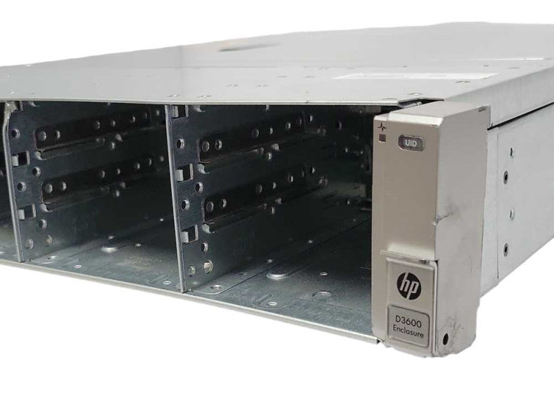 HP D3600 12x LFF Disk Enclosure w/ 2x 3.5 LFF I/O Modules and 2x PSU _
