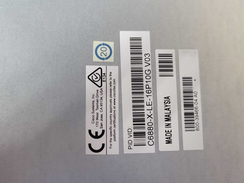CISCO C6880-X-LE Chassis w/ 2x C6880-X-LE-16P10G + modules and 2x PSU _