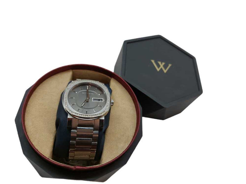 Wittnauer Aiden Stainless Steel Mens Watch WN3002 50M Water Resistant  =