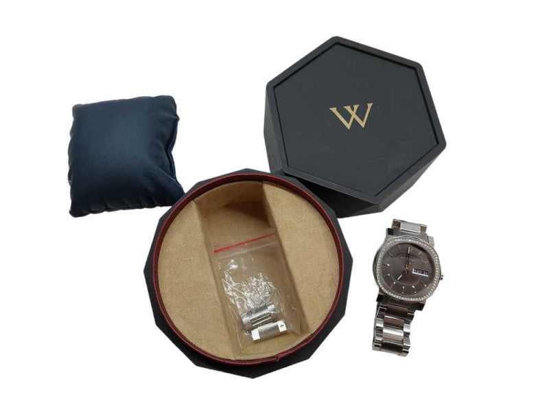 Wittnauer Aiden Stainless Steel Mens Watch WN3002 50M Water Resistant  =