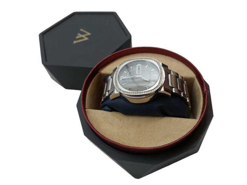 Wittnauer Aiden Stainless Steel Mens Watch WN3002 50M Water Resistant  =