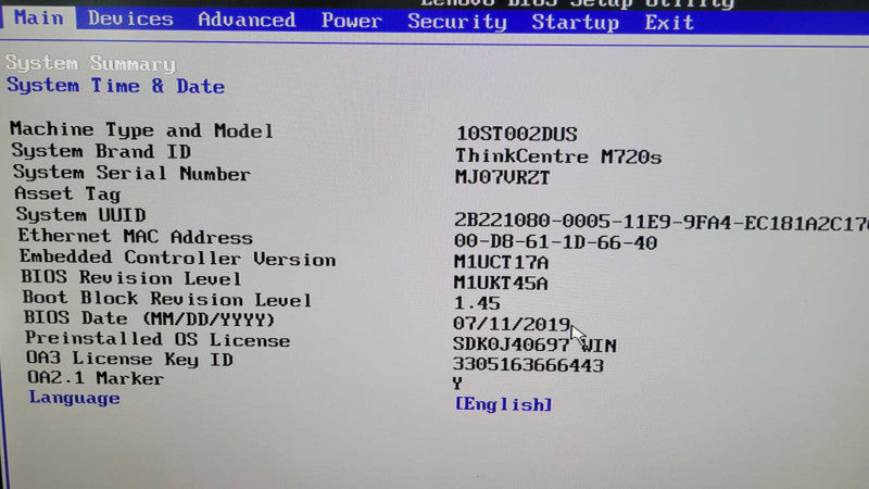 Lenovo ThinkCentre M720s | Core i7-8700 | 16GB RAM | 256GB NVMe Q%