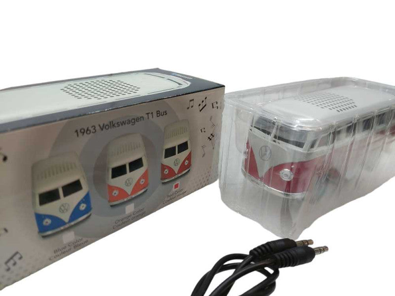 Welly No.94002 1963 Volkswagon T1 Bus Bluetooth Speaker (RED) new in box  =