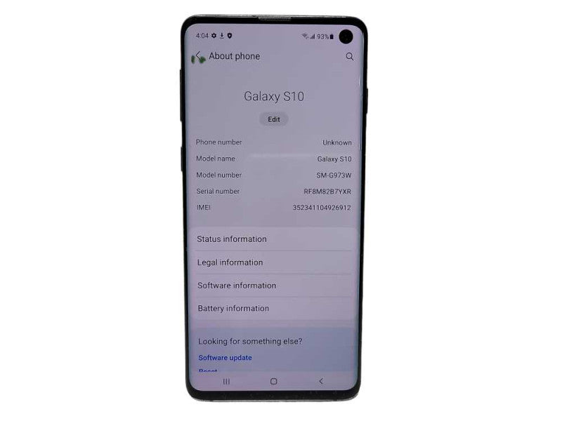 Samsung Galaxy S10 128GB (SM-G973W) - READ $