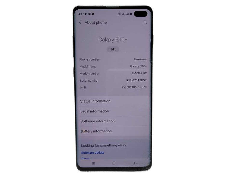 Samsung Galaxy S10+ SM-G975W 128GB READ $