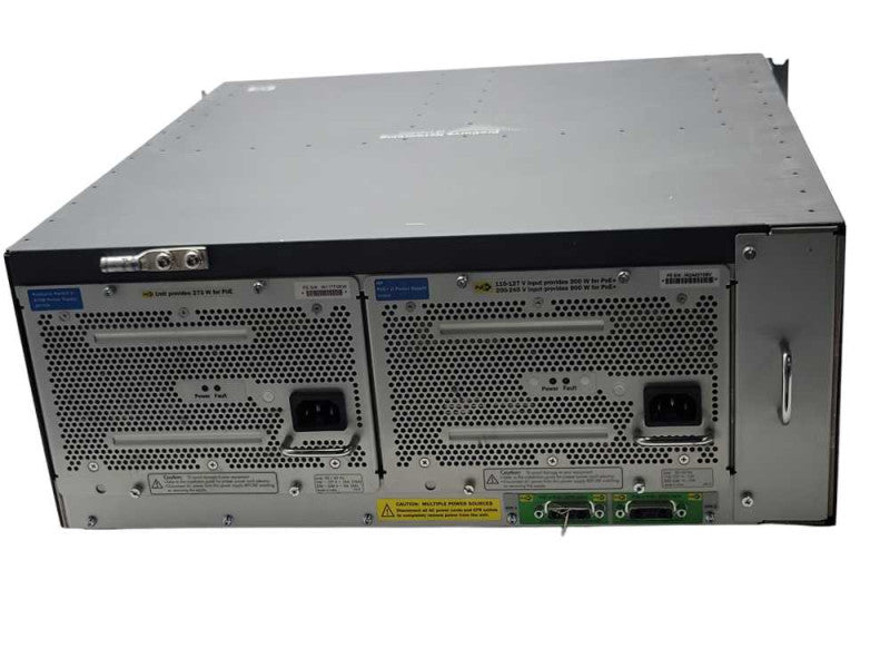 HP ProCurve E5406 zl Gigabit PoE+ Switch J8697A w/ 6x Modules, 2x PSU, READ _