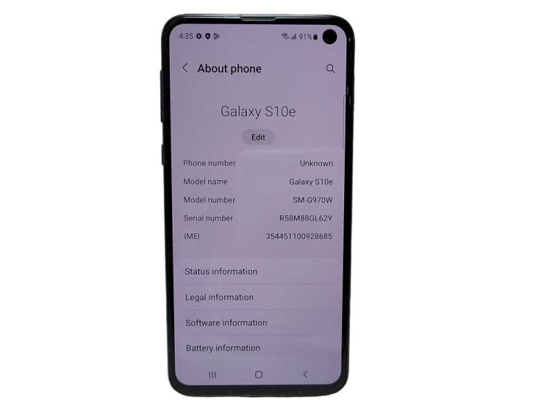 Samsung Galaxy S10e 128GB (SM-G970W) READ  $