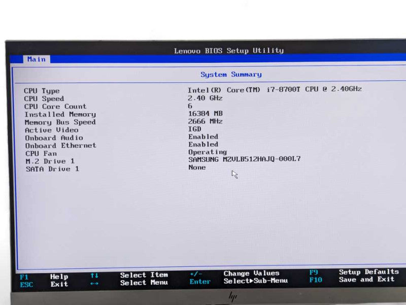 Lenovo ThinkCentre M920q Intel i7-8700T @ 2.40Ghz 16GB RAM 512GB NVMe plz REA Q-