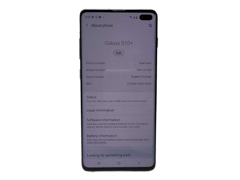 Samsung Galaxy S10+ SM-G975W 128GB READ $