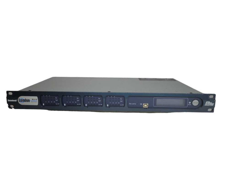 BSS Soundweb London BLU-16 with BSS Audio switch %