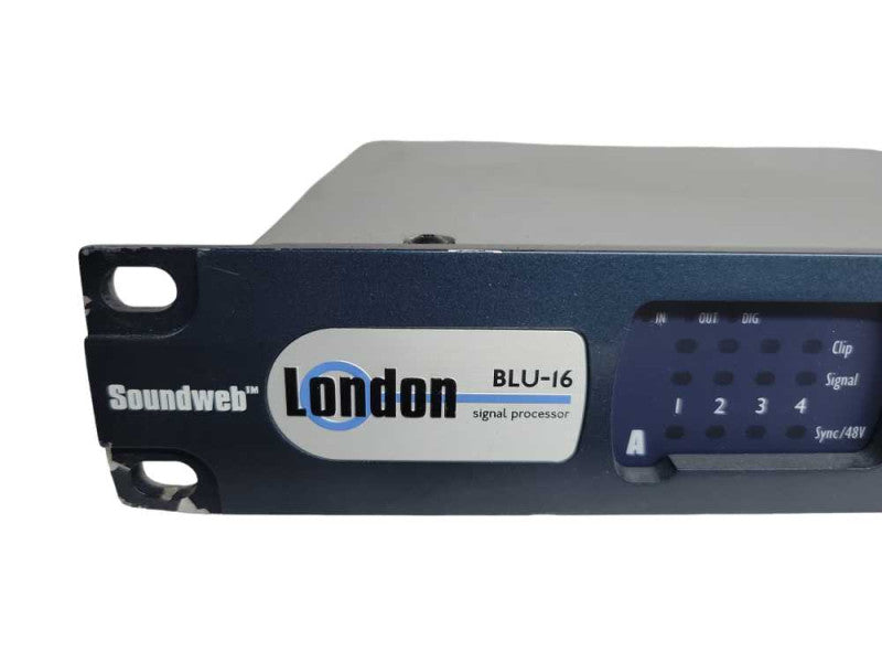 BSS Soundweb London BLU-16 with BSS Audio switch %