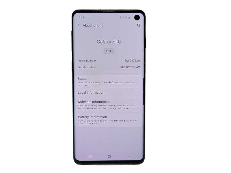 Samsung Galaxy S10+ SM-G973XU 128GB Live Demo Unit READ $