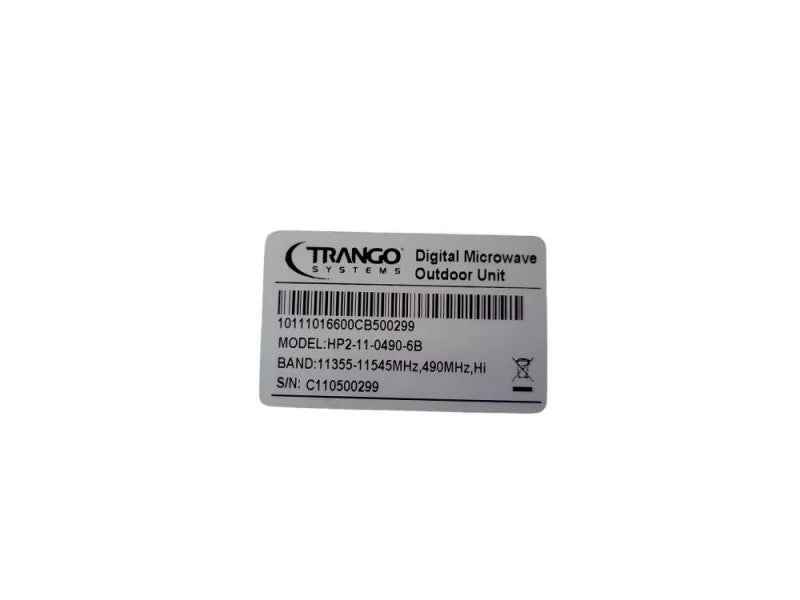 TRANGO SYSTEMS HP2-11-0490-6B 11355-11545MHZ,490MHZ Q!