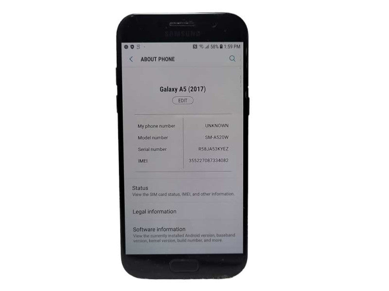 Samsung Galaxy A5 2017 32GB SM-A520W READ $