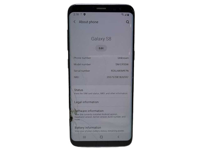 Samsung Galaxy S8 64GB (SM-G950W) - READ $