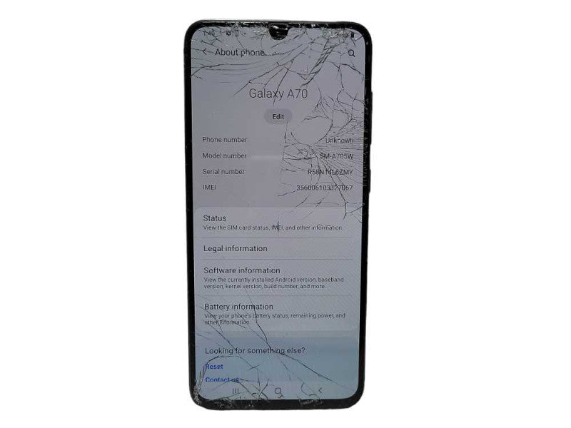 Samsung Galaxy A70 128GB (SM-A705W) READ $
