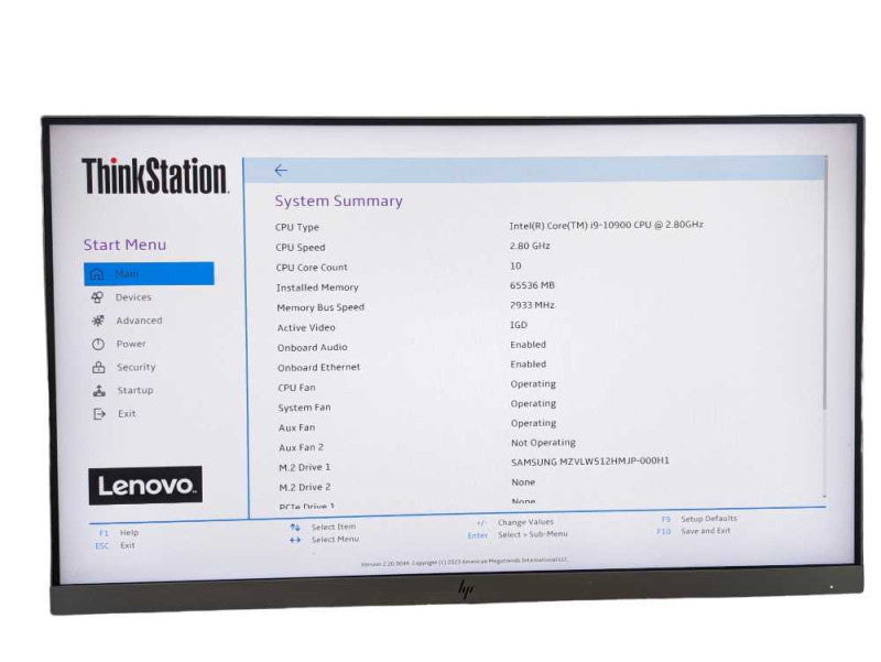 Lenovo ThnkStation P340 with Intel Core i9-10900 10 Core @ 2.80Ghz & 64GB RAM -