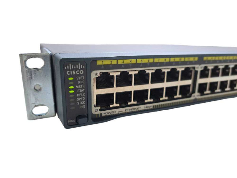 Cisco WS-C2960S-48FPS-L V04 | 48 Port Gigabit PoE+ 740W Network Switch )
