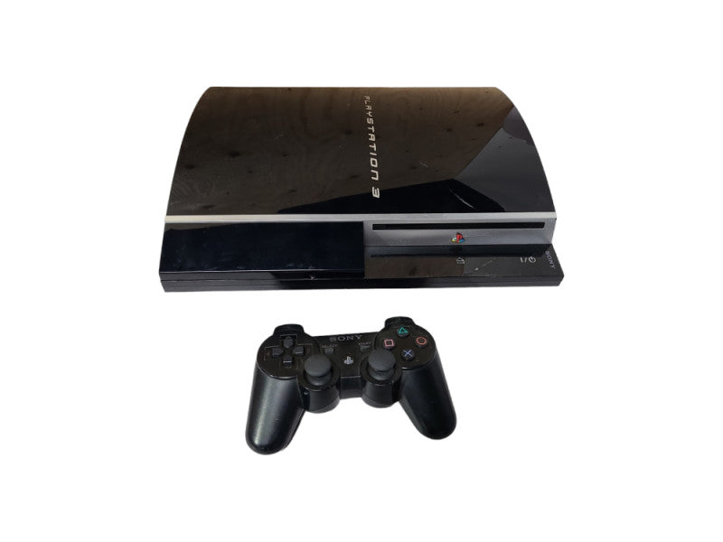Sony PlayStation 3 Black Fat Console With 1x PS3 Controller