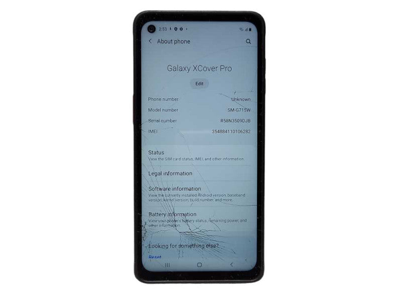 Samsung Galaxy XCover Pro 64GB (SM-G715W) READ $
