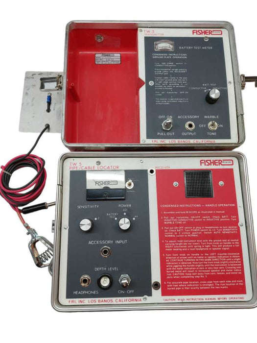 Vintage Fisher M Scope TW5 Pipe/Cable Locator  =