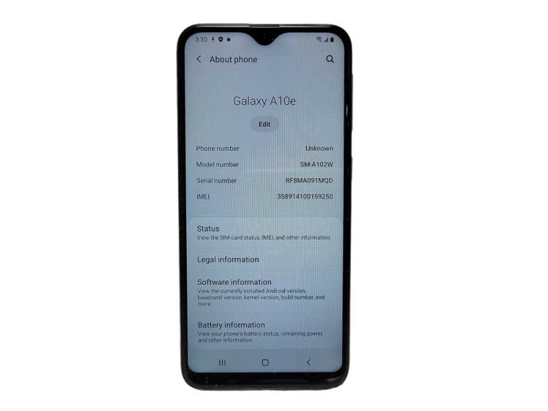 Samsung Galaxy A10e 32GB (SM-A102W) READ $