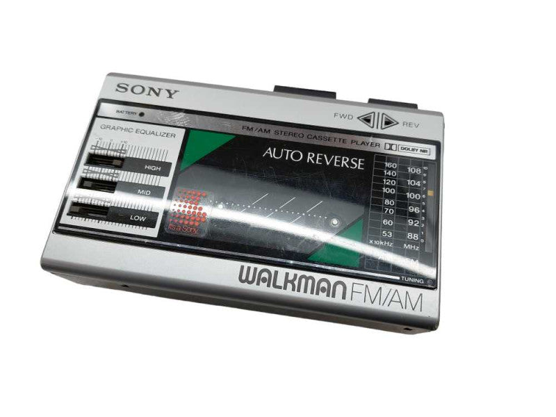 Sony 2 Band Cassette Player Model:WM-F18/F28 Auto Reverse AM/FM Made in Japan =