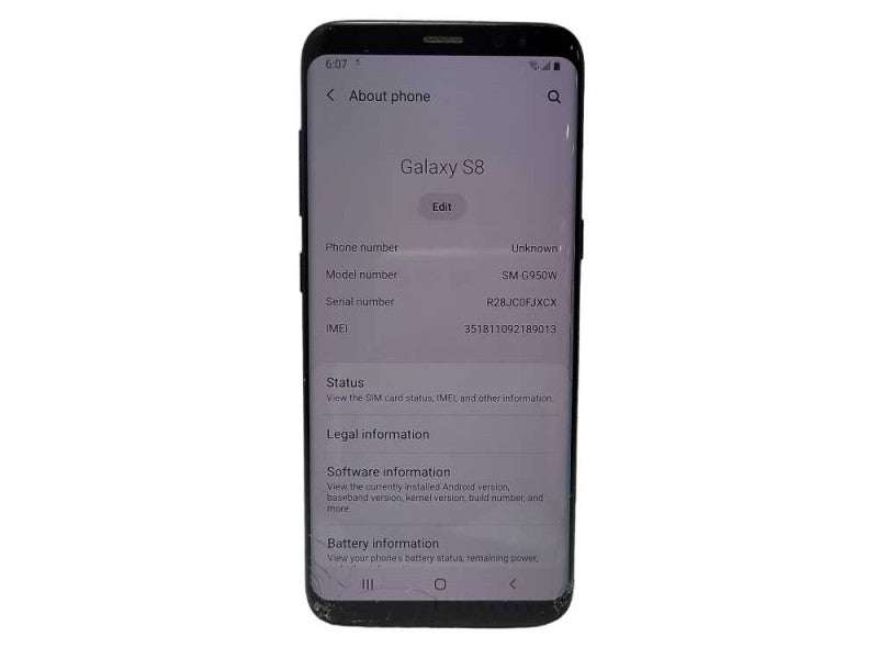 Samsung Galaxy S8 64GB (SM-G950W) - READ $