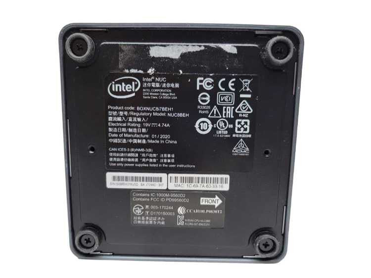 Intel NUC Barebones, Core i7-8559U, 8GB RAM ( BOXNUC8i7BEH1) NO HDD